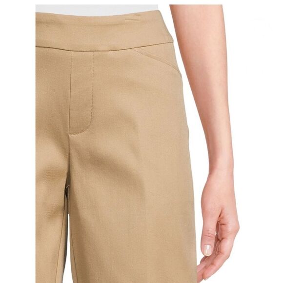 WOMEN'S Pull-On Bermuda Comfy Shorts Kahki Size XS - Picture 6 of 7